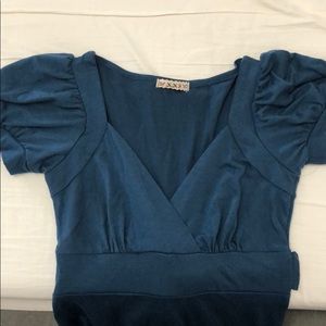 Vintage forever 21 puff sleeve dress